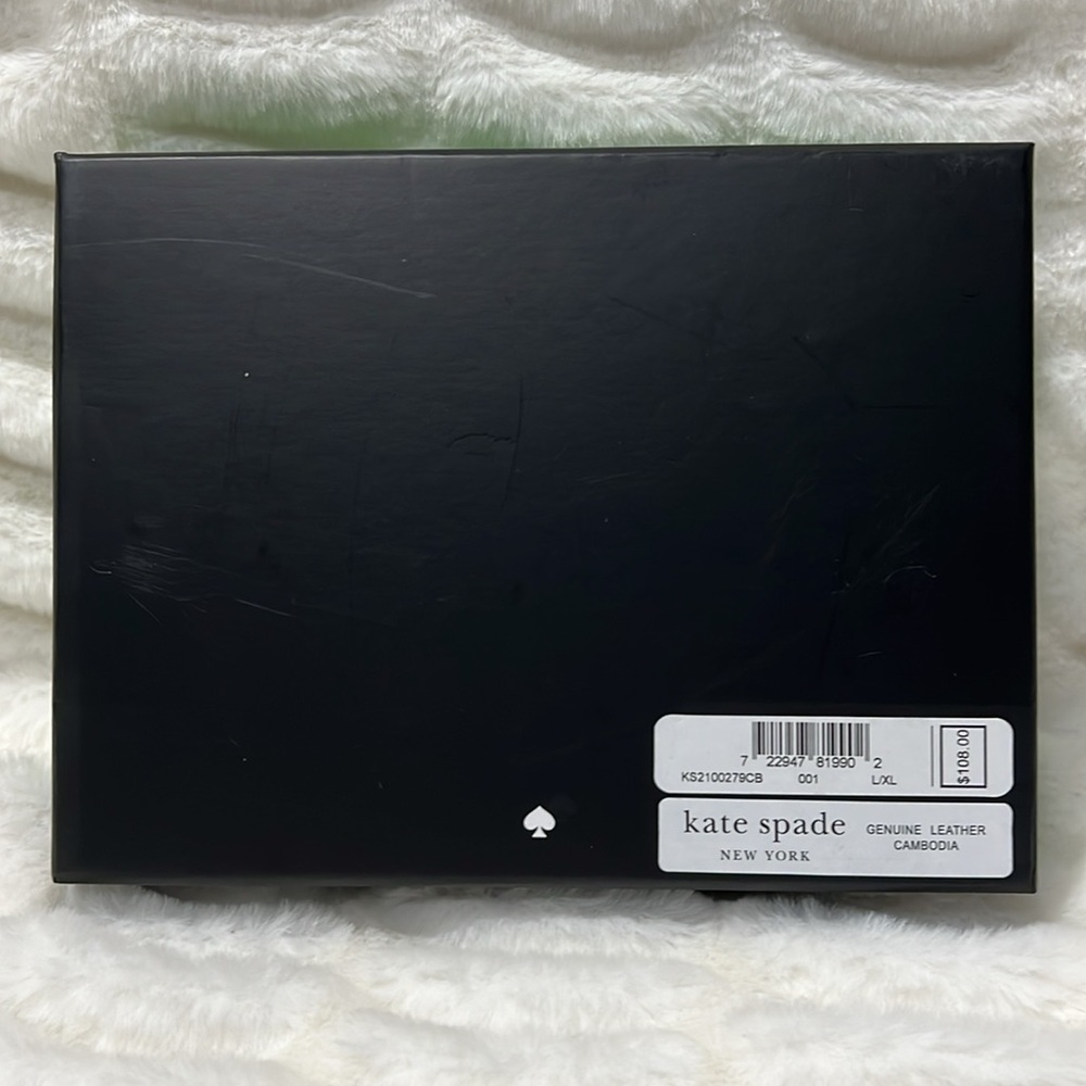 PRICE IS FIRM - Kate Spade Black Leather Signature Bow Adjustable Belt Bag - Picture 6 of 6
